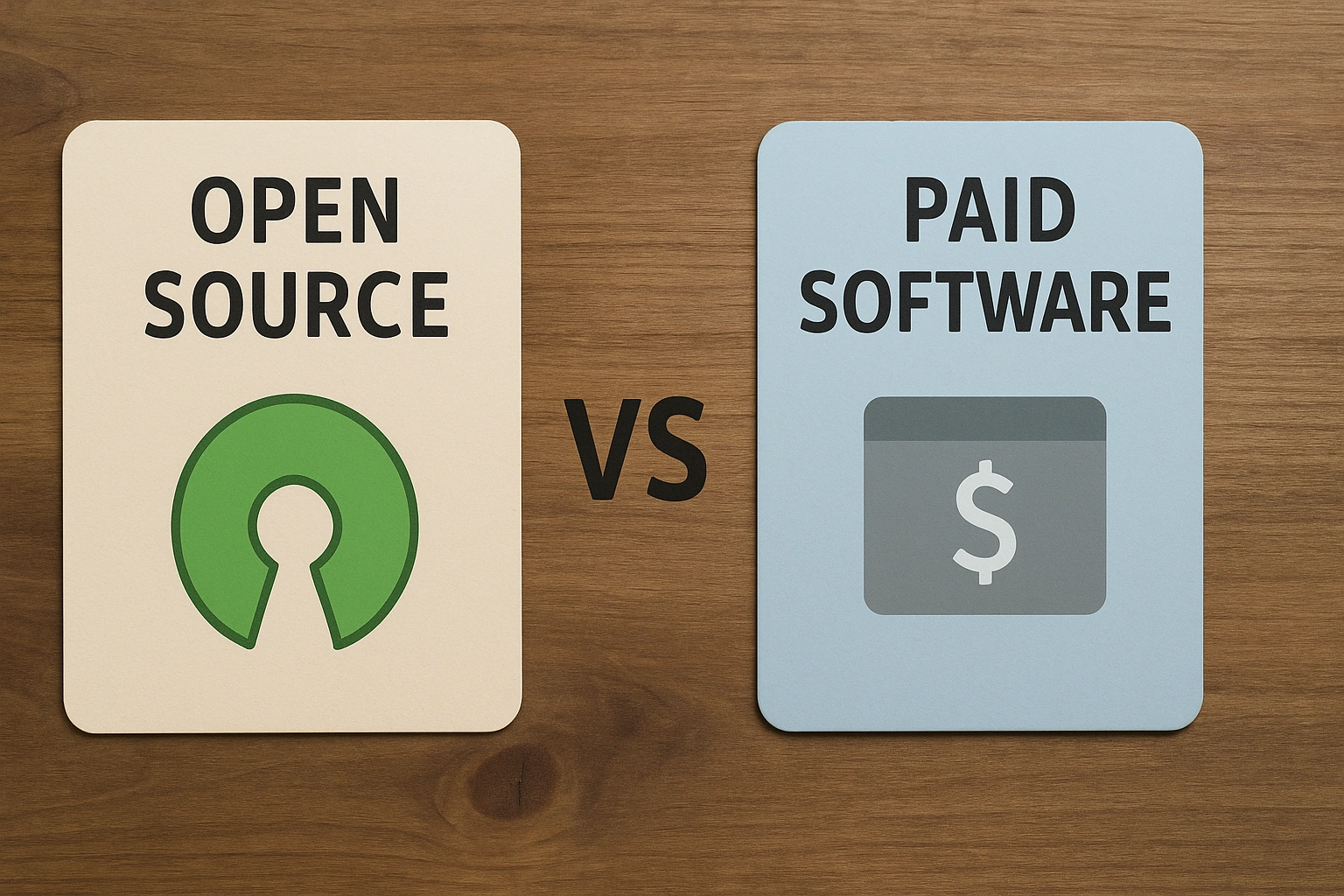 open source vs paid software